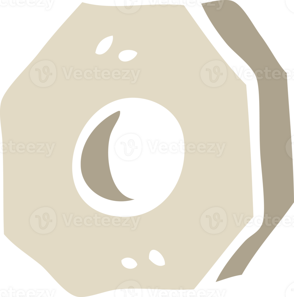flat color illustration cartoon screw nut png