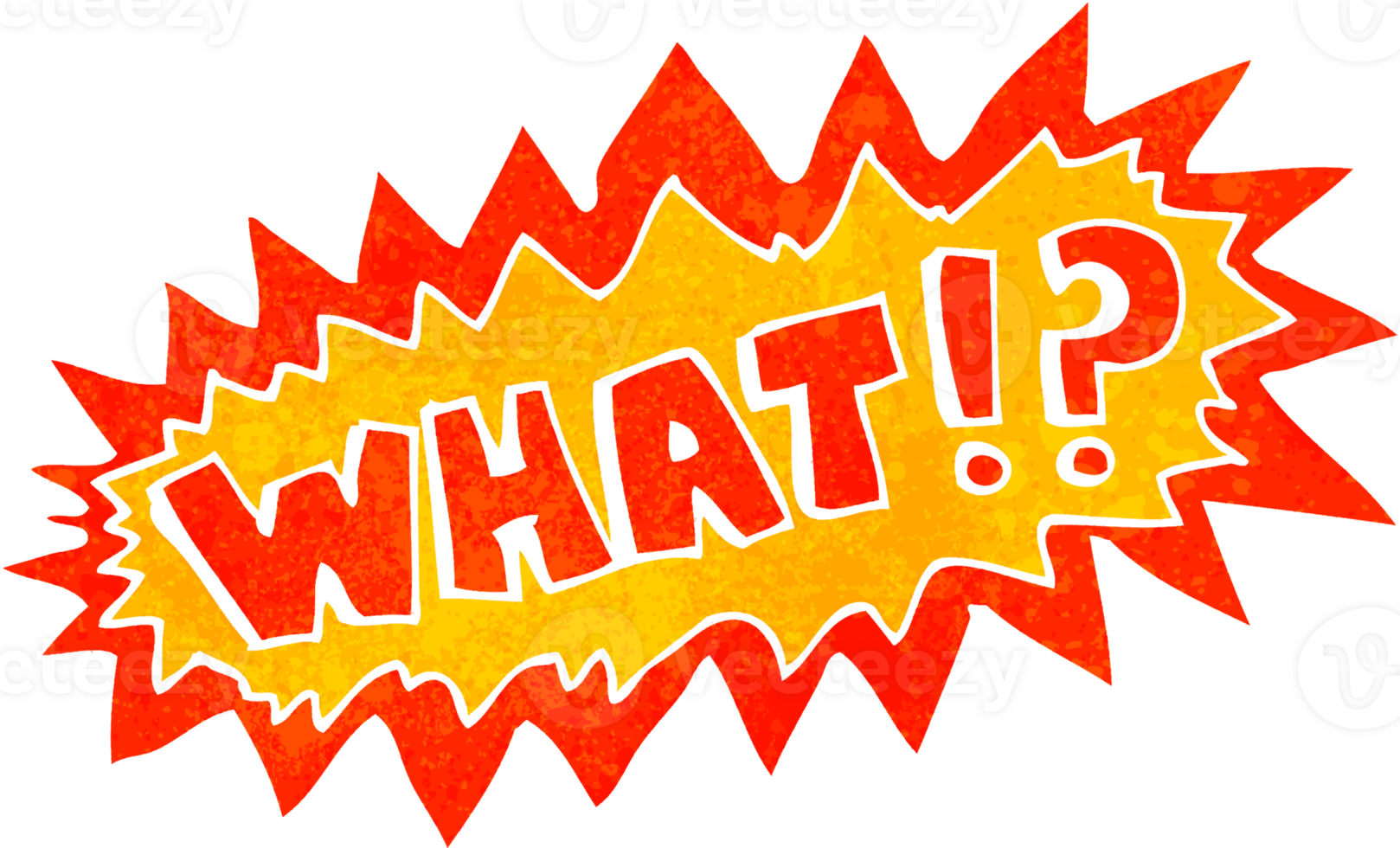 cartoon shout 'what' png