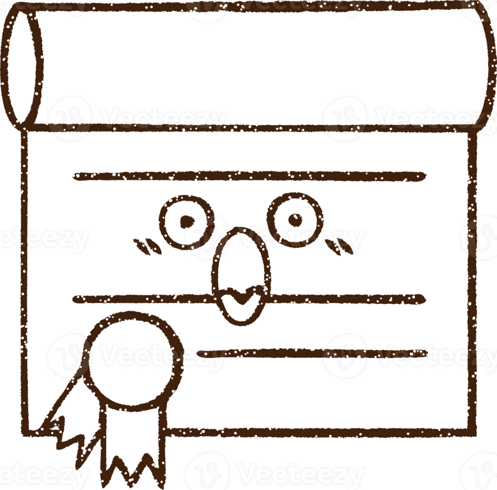 Important Document Charcoal Drawing png