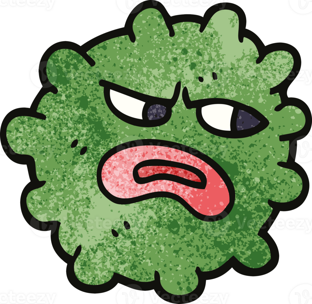 cartoon doodle funny germ png