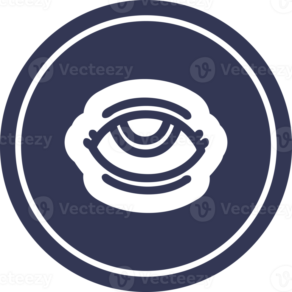 eye symbol circular icon symbol png