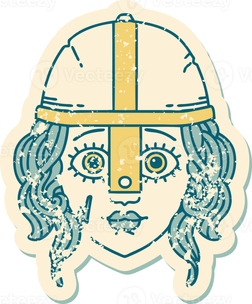 grunge sticker of a human fighter png