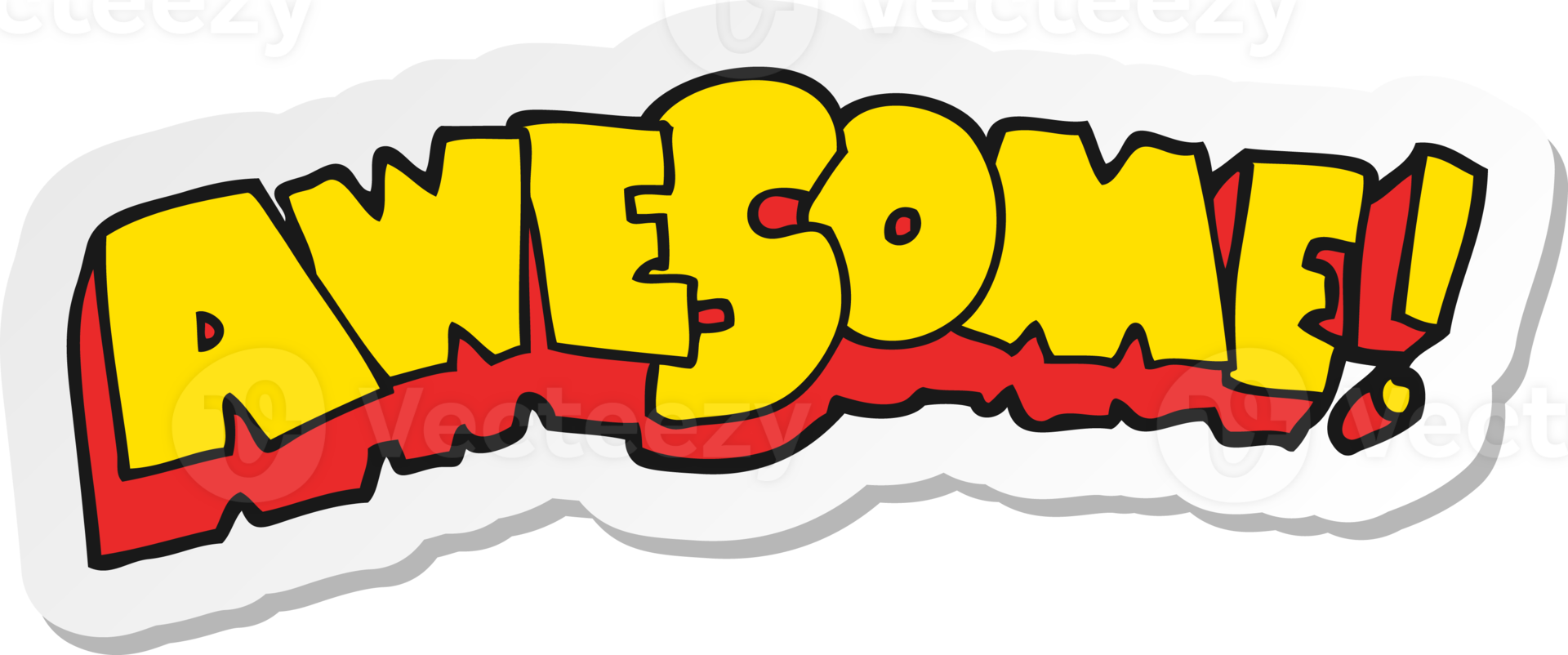 sticker of a awesome cartoon png