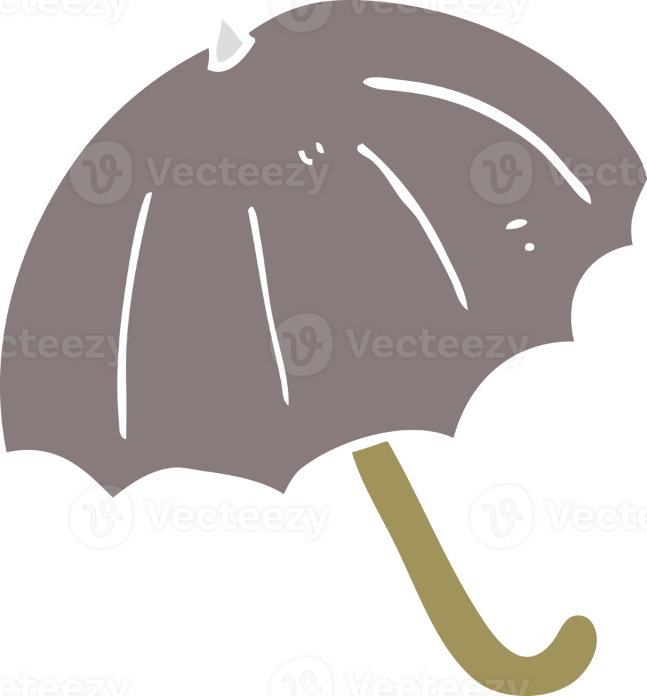 flat color illustration of umbrella png