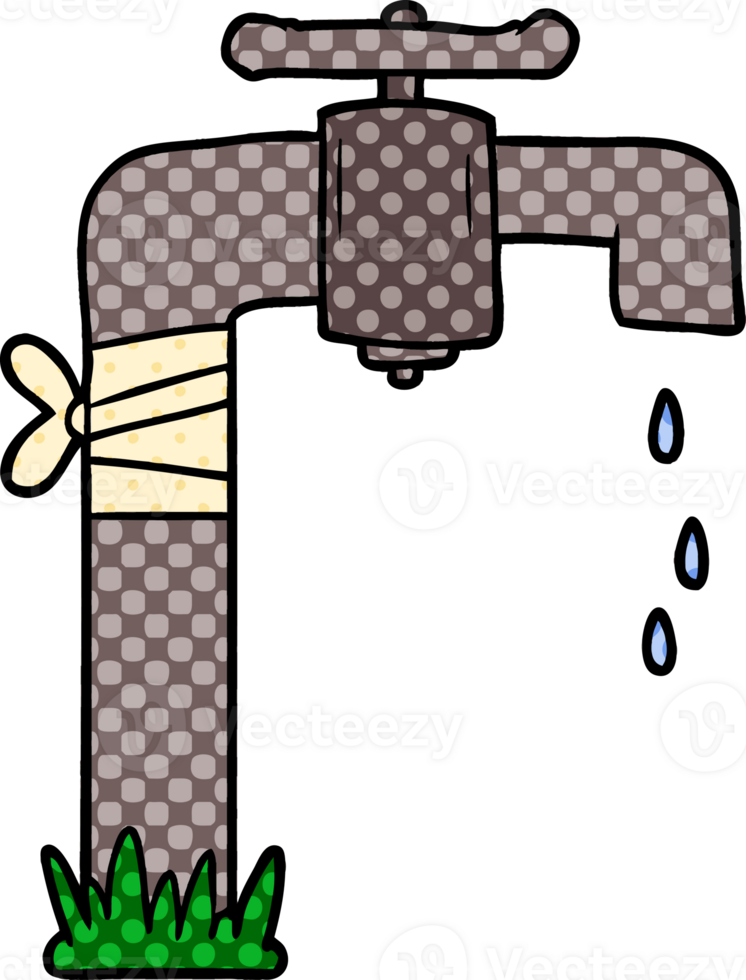 torneira de água velha dos desenhos animados png