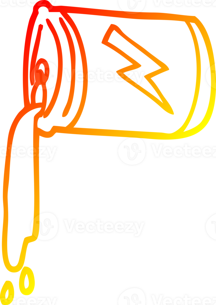 warm gradient line drawing of a cartoon unhealthy drink png