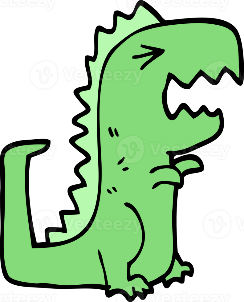 cartoon doodle roaring t rex png