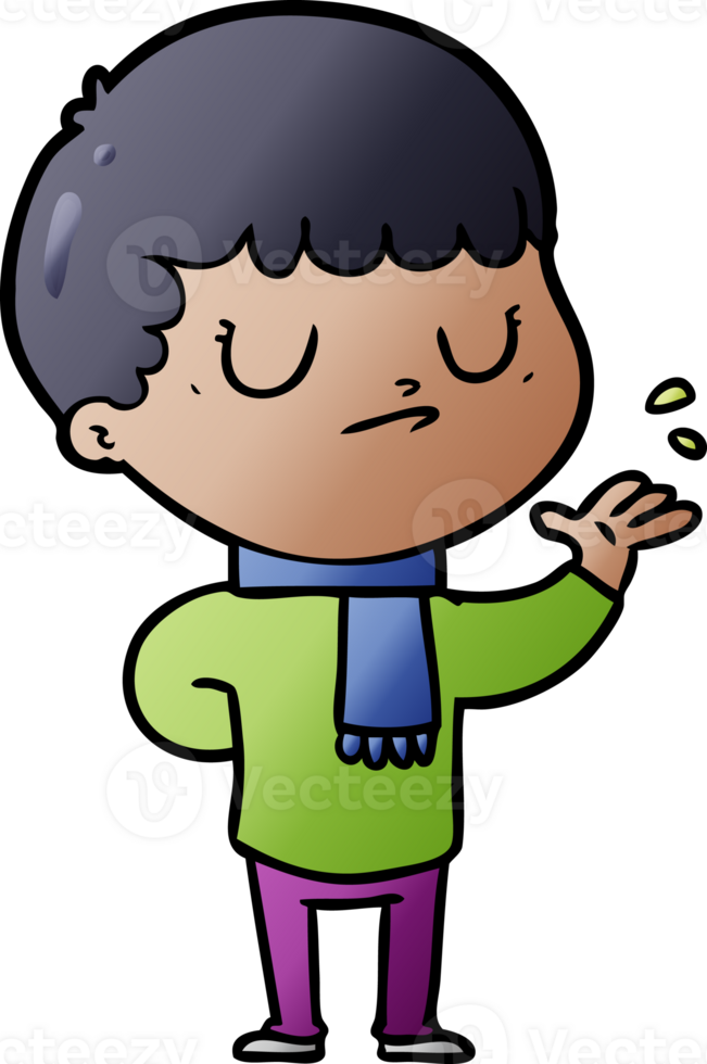 cartoon grumpy boy png