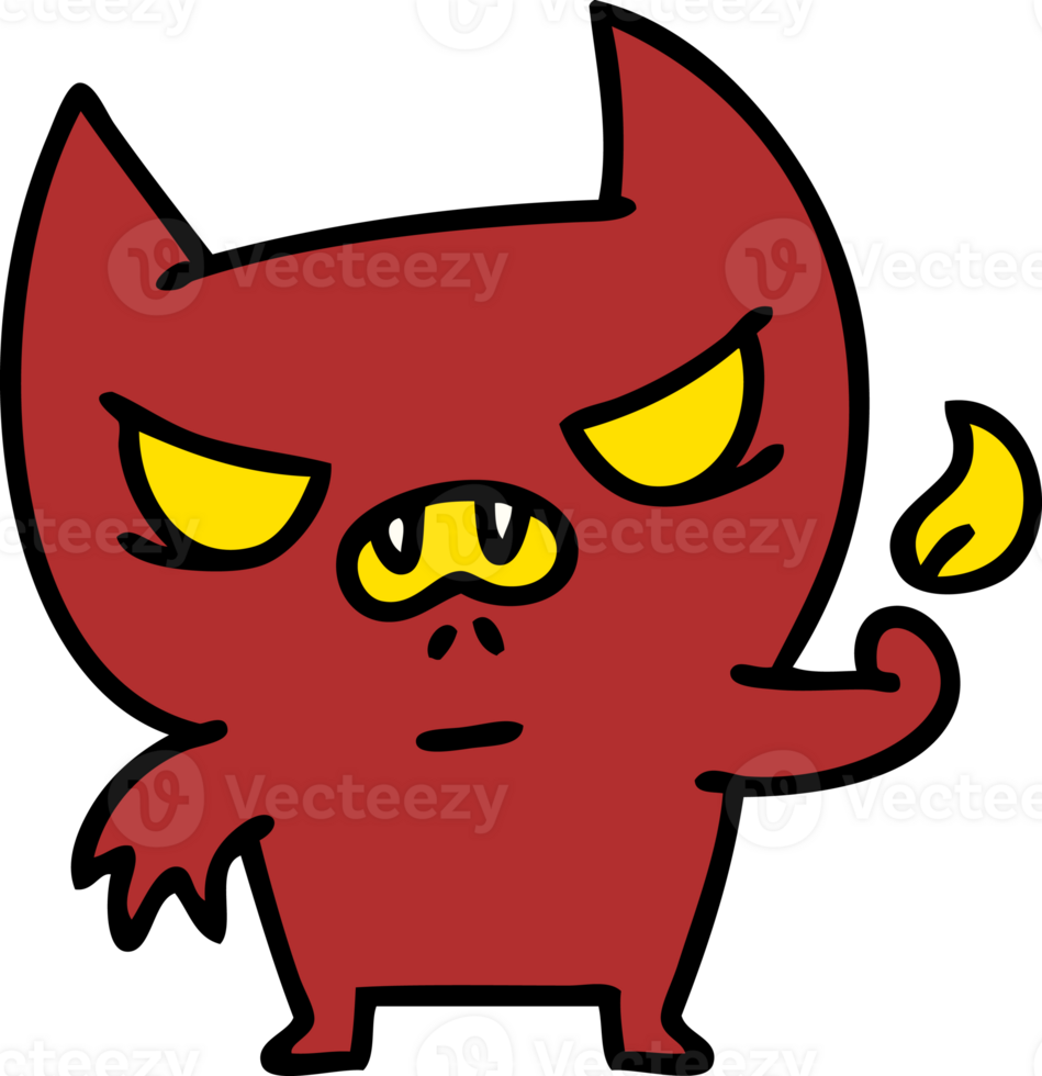 cartoon of an angry little devil png