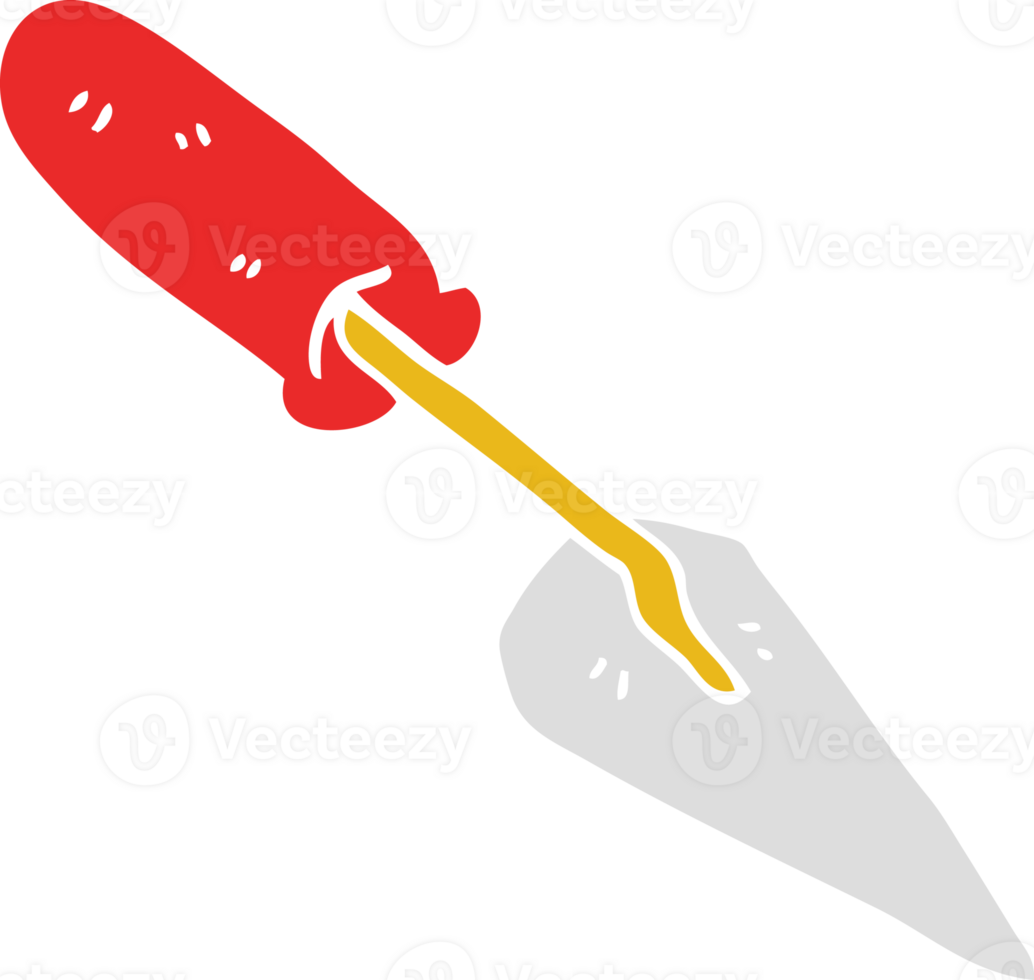 cartoon doodle trowel png