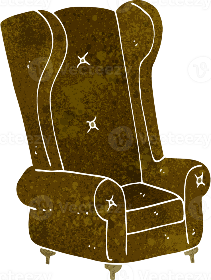 cartoon old armchair png