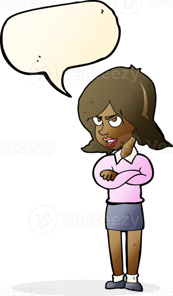 cartoon angry woman with speech bubble png