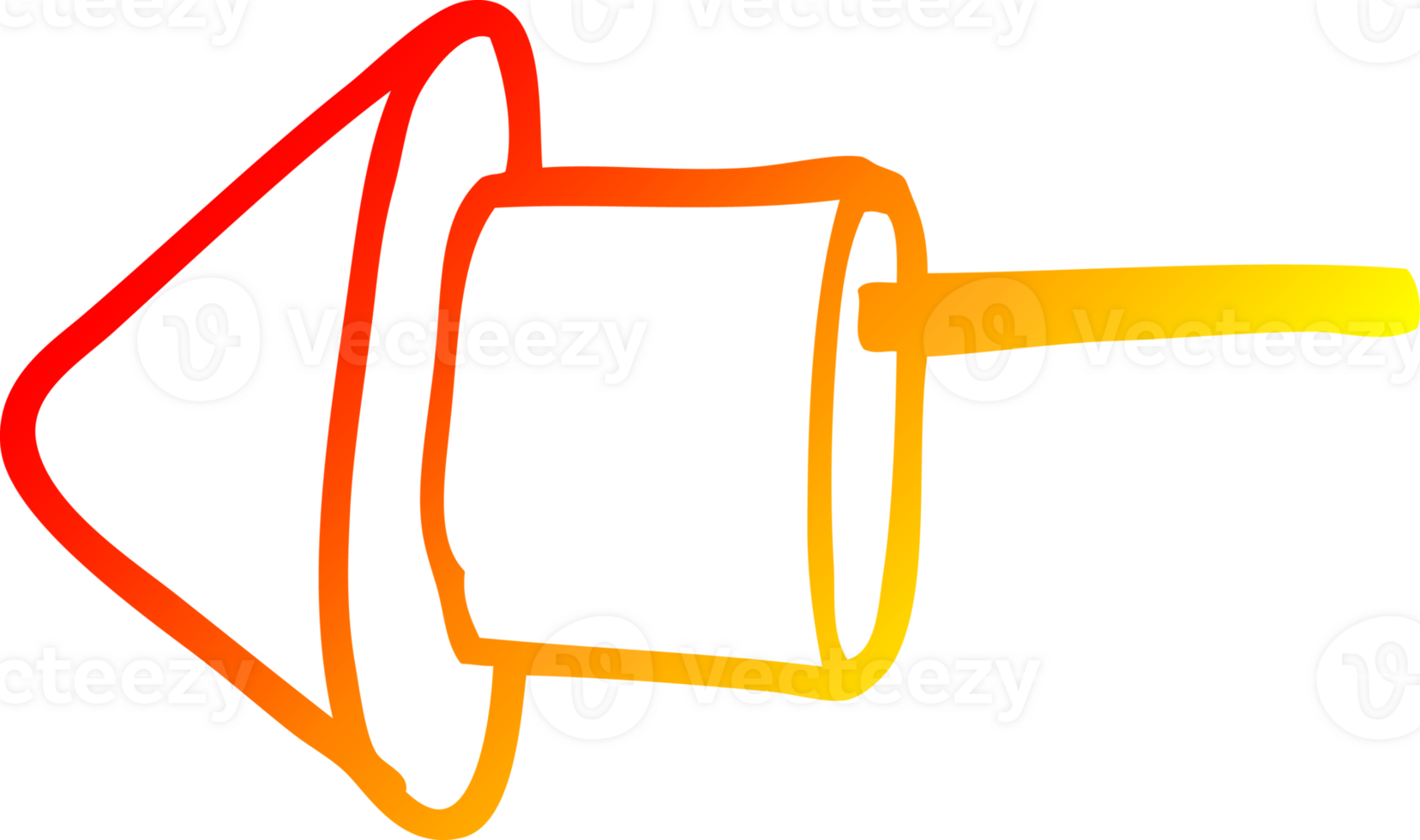 warm gradient line drawing of a cartoon firework png