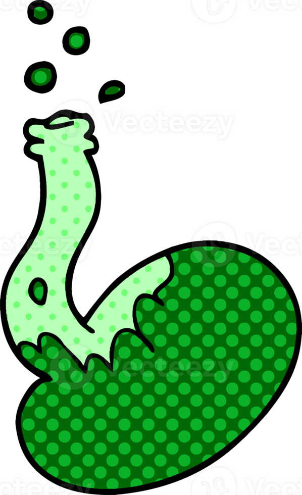 cartoon doodle bubbling chemicals png