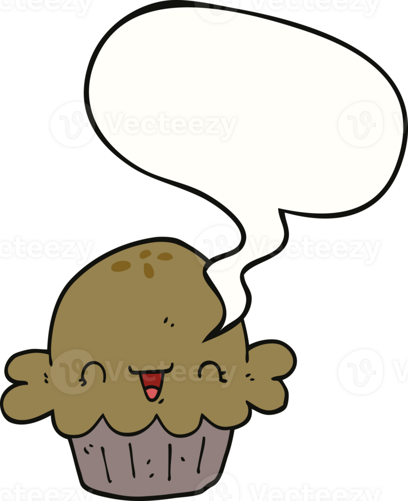 cute cartoon pie with speech bubble png