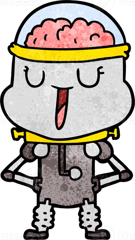 happy cartoon robot png