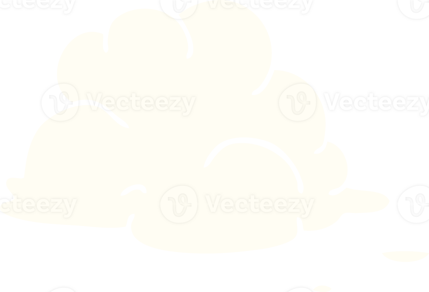 cartoon doodle fluffy white clouds png