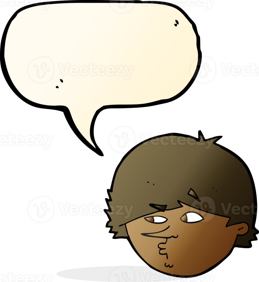 cartoon suspicious man with speech bubble png