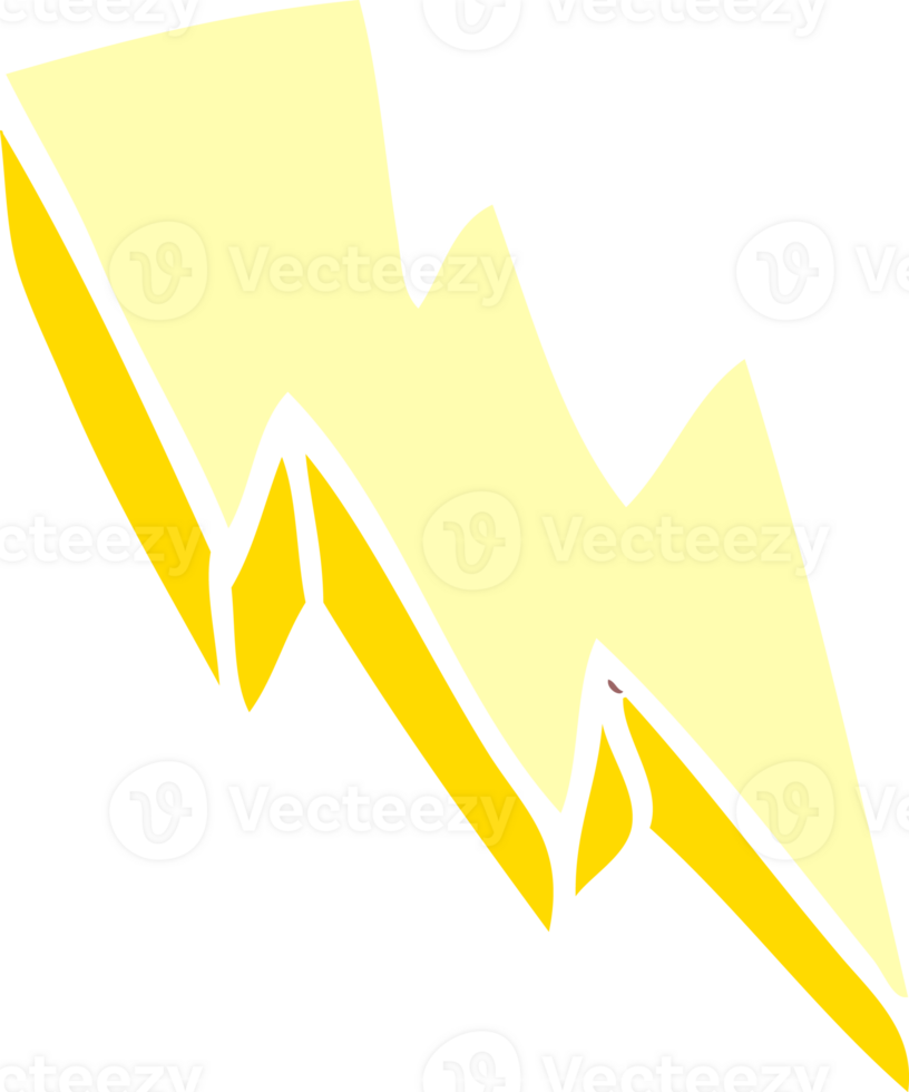 cartoon doodle lightning bolt png