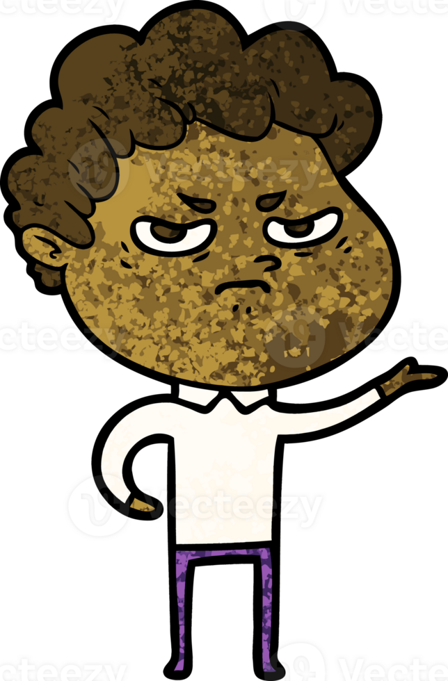 cartoon angry man png