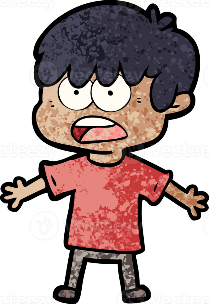 worried cartoon boy png