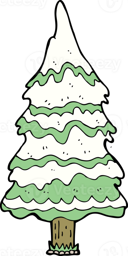 cartoon christmas tree png