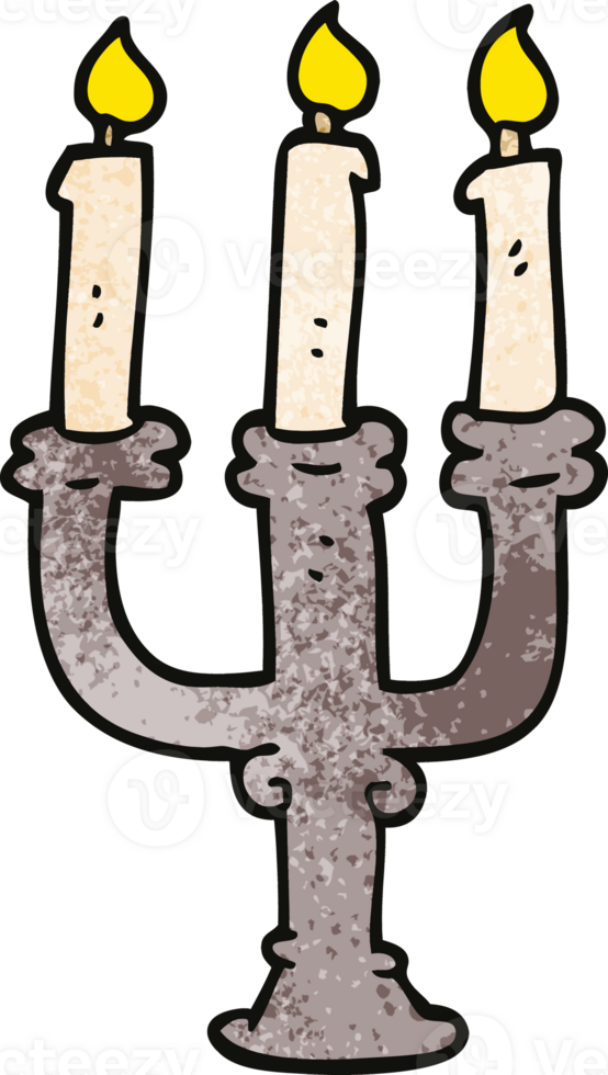 cartoon doodle spooky candles png