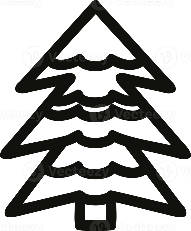 snowy tree icon symbol png