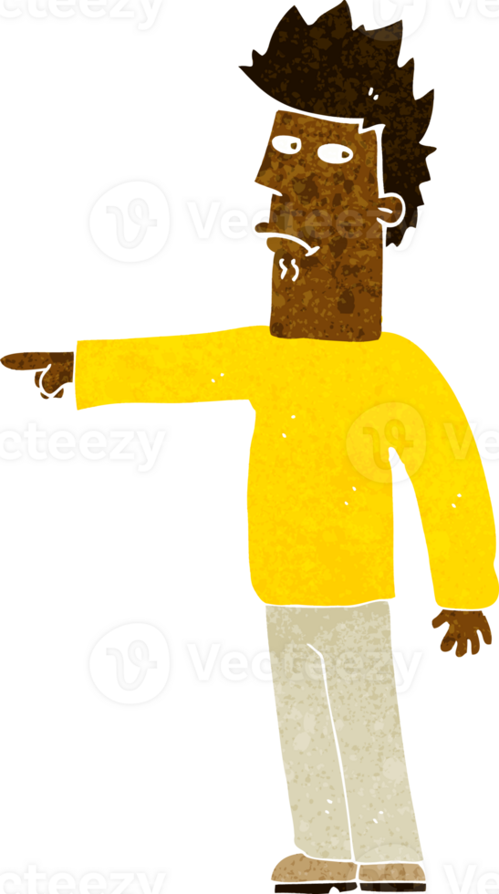 cartoon man pointing png