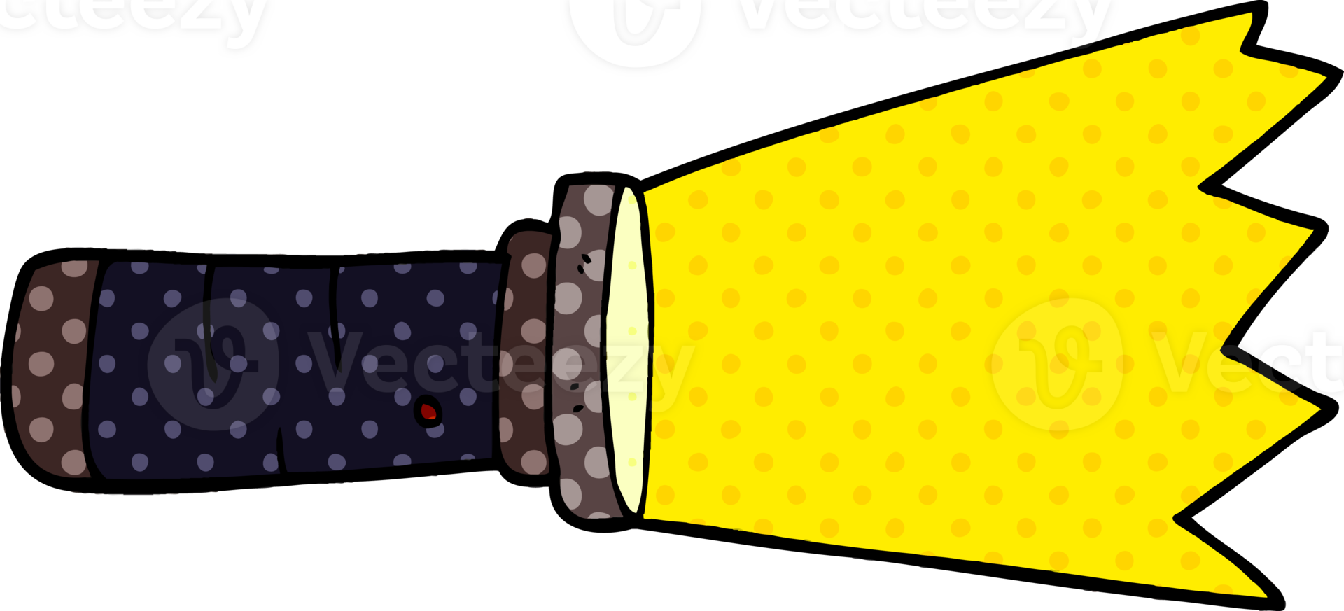 cartoon doodle lit torch png