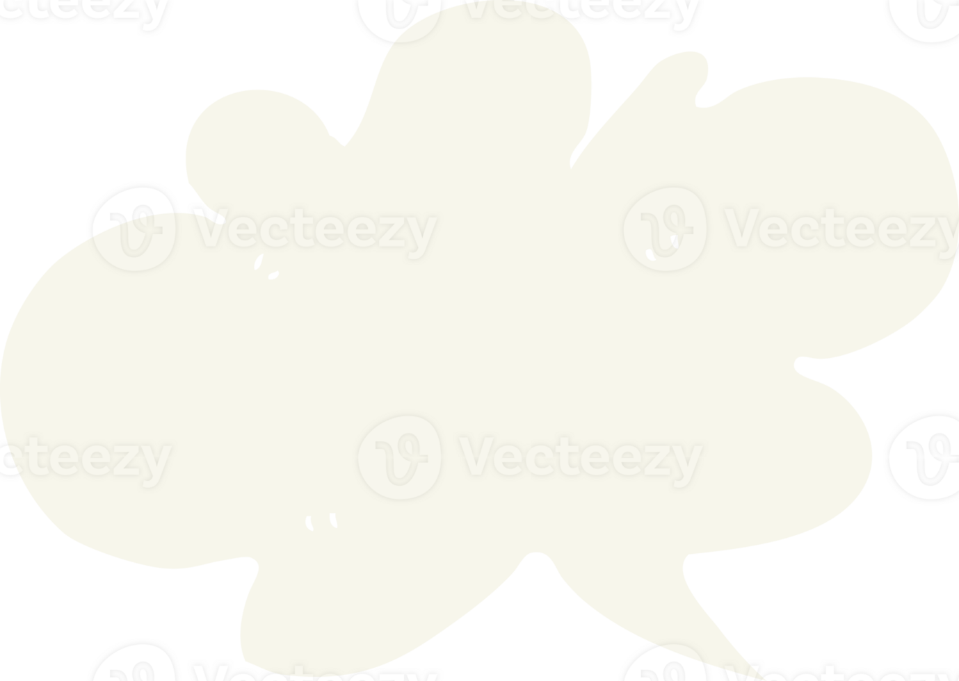 flat color illustration of cloud speech bubble png