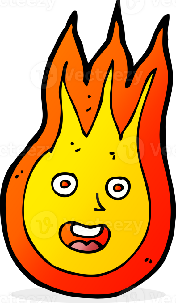 cartoon friendly fireball png