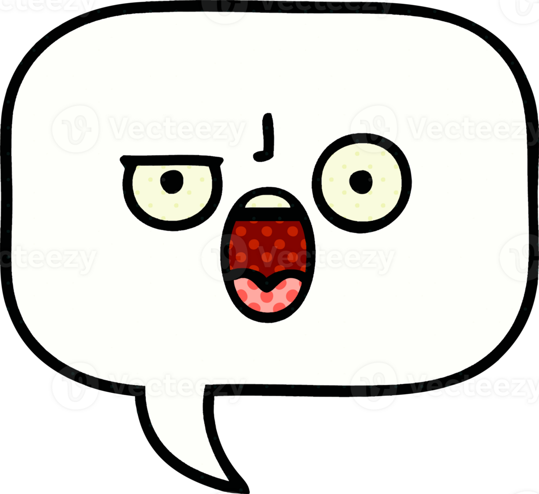 comic book style cartoon of a speech bubble png