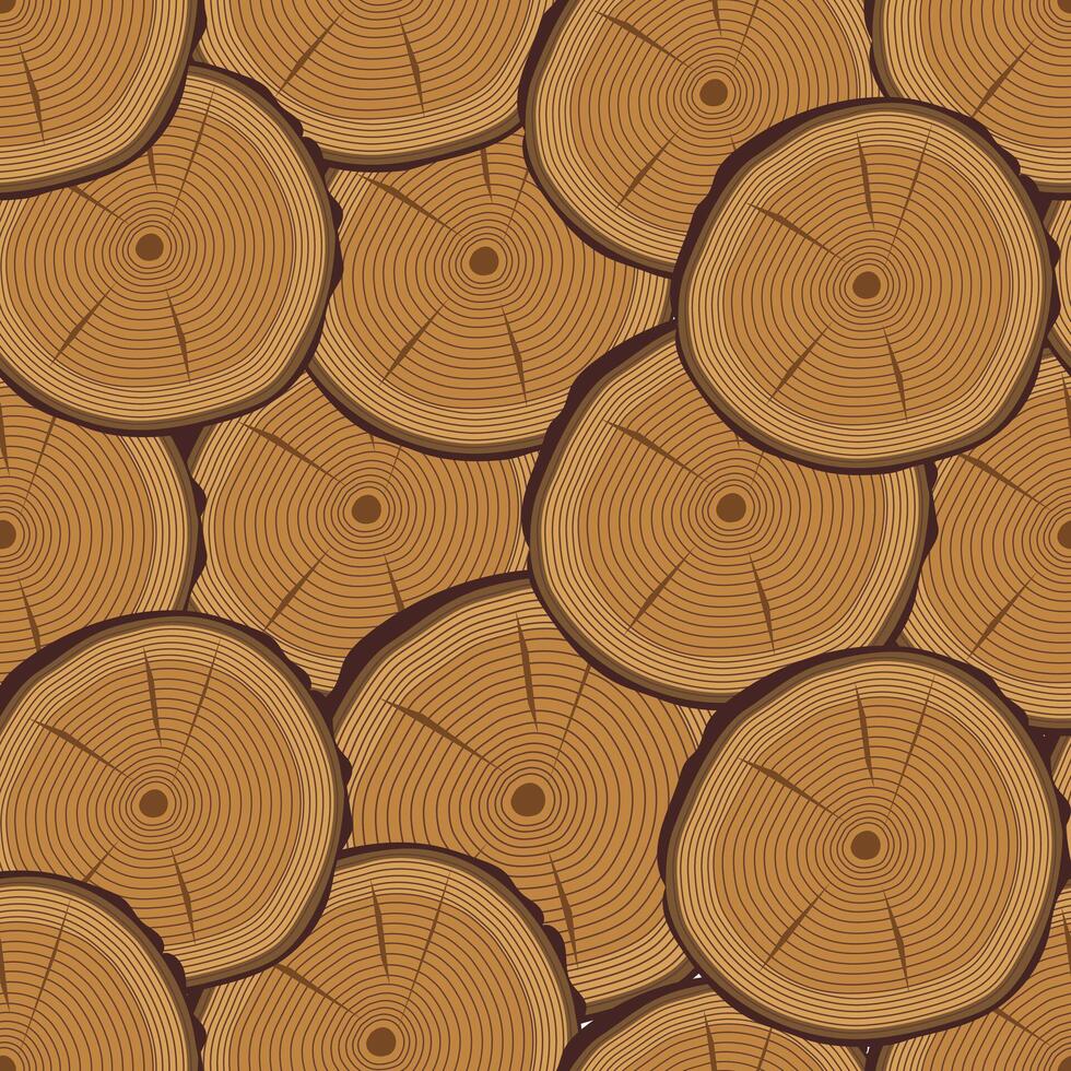 Trunk cuts seamless pattern vector