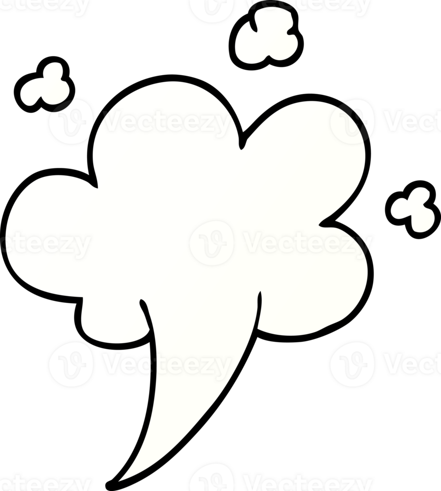 cartoon doodle gust of air png