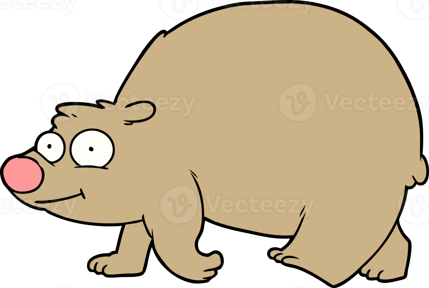 cartoon walking bear png