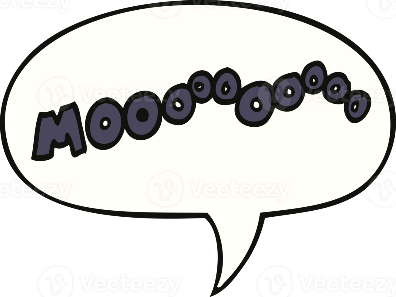 cartoon moo noise with speech bubble png