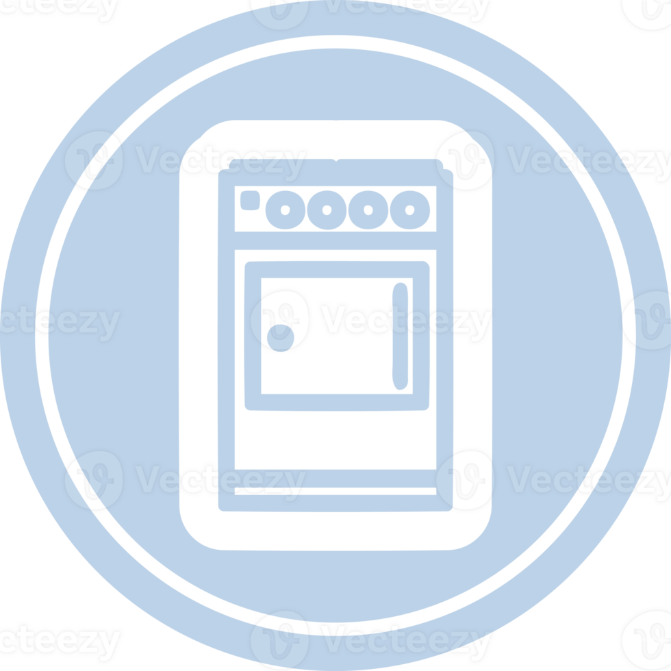 kitchen cooker circular icon symbol png