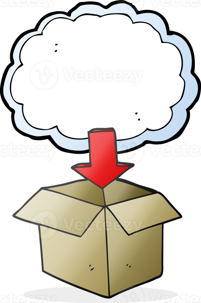 hand drawn cartoon download from the cloud symbol png