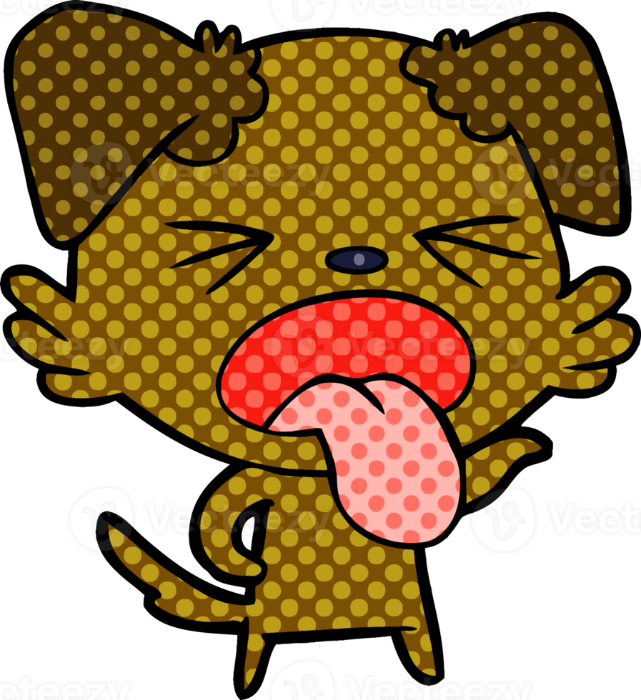 cartoon disgusted dog png