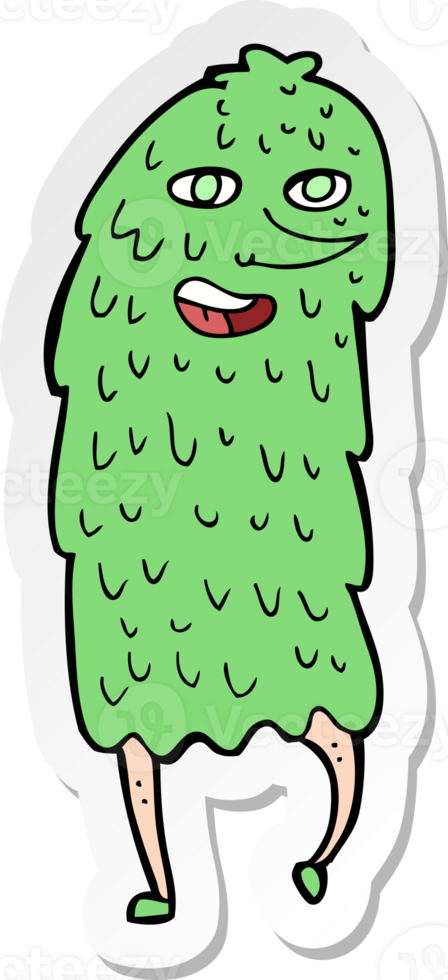 sticker of a cartoon monster png