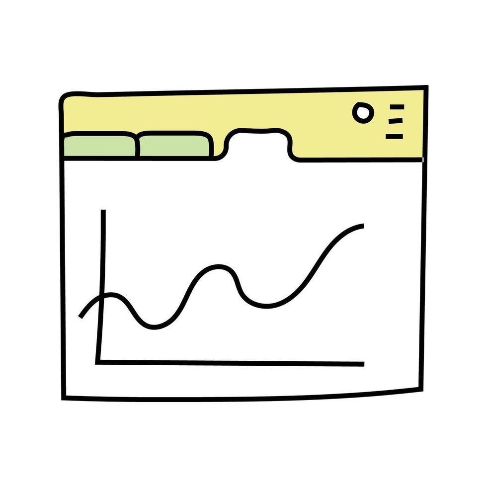 Graph, analytics doodle . isolated on white background vector