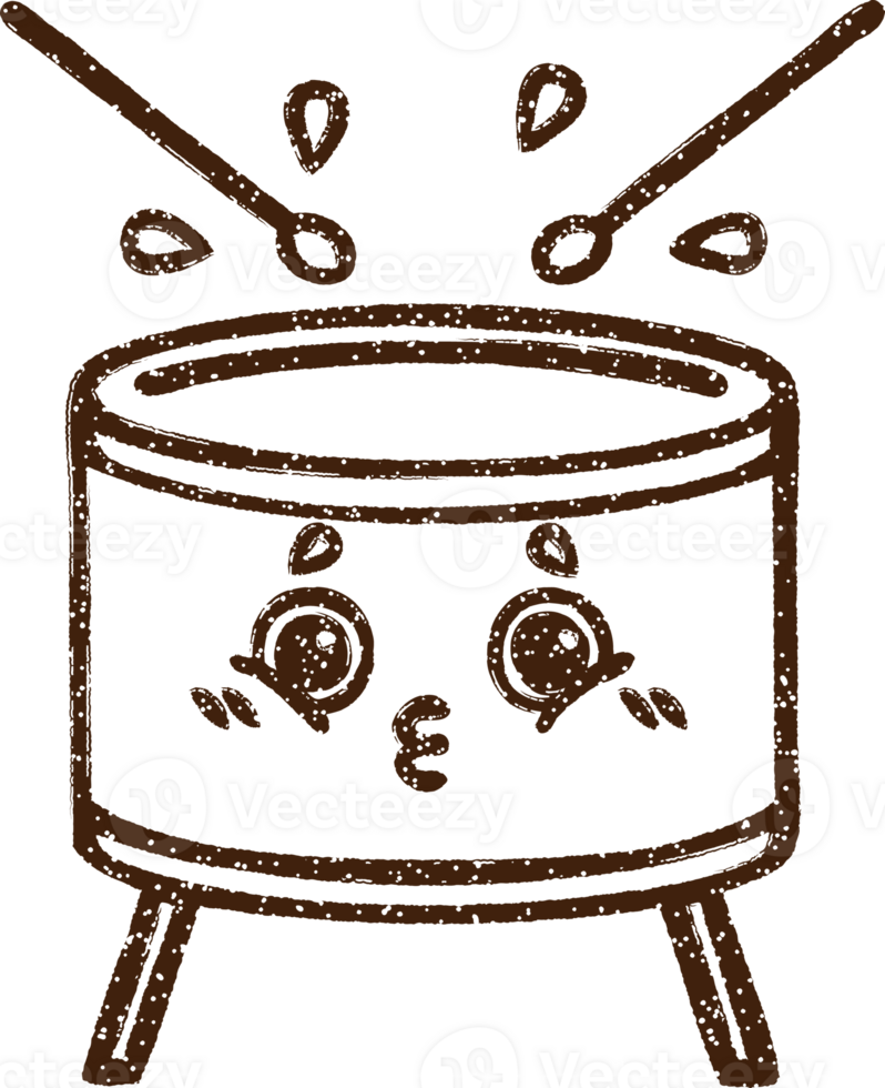 Drum Charcoal Drawing png