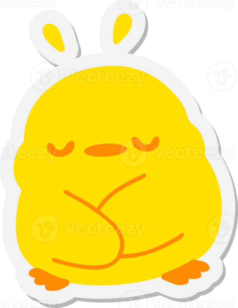 cute baby bird sticker png