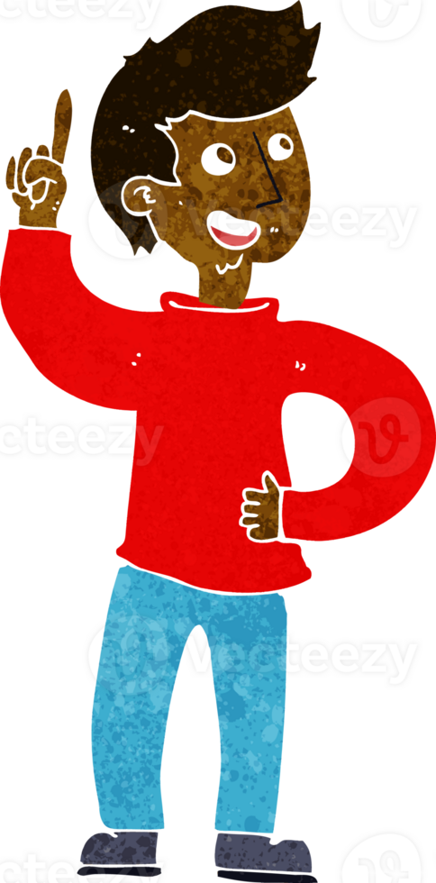 cartoon man with idea png