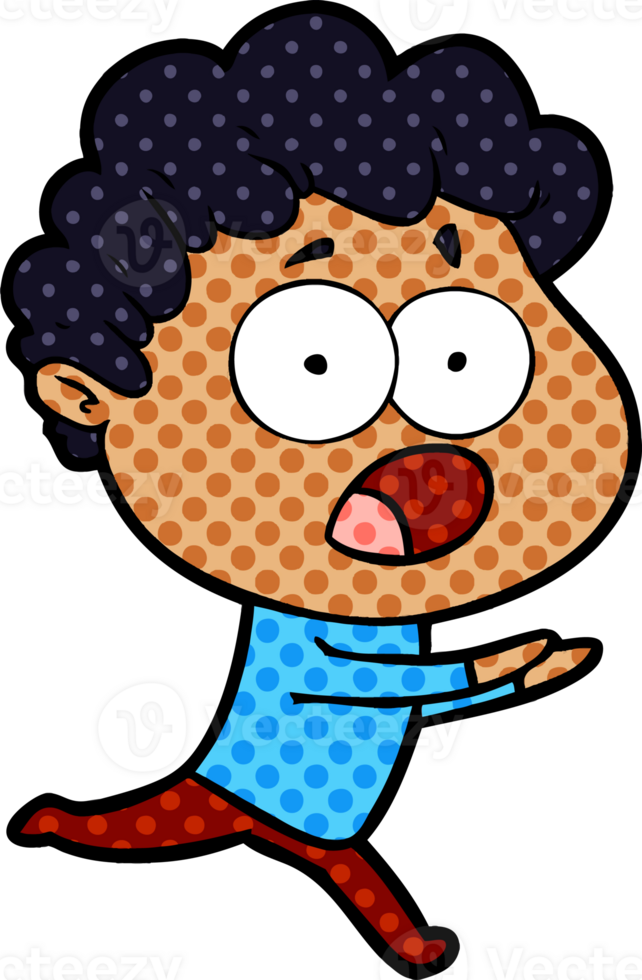 cartoon man gasping in surprise png