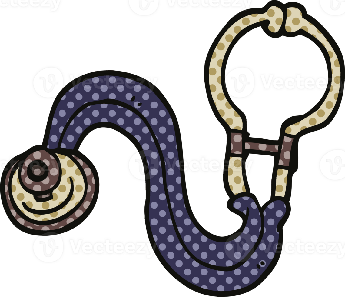 comic book style cartoon doctors stethoscope png