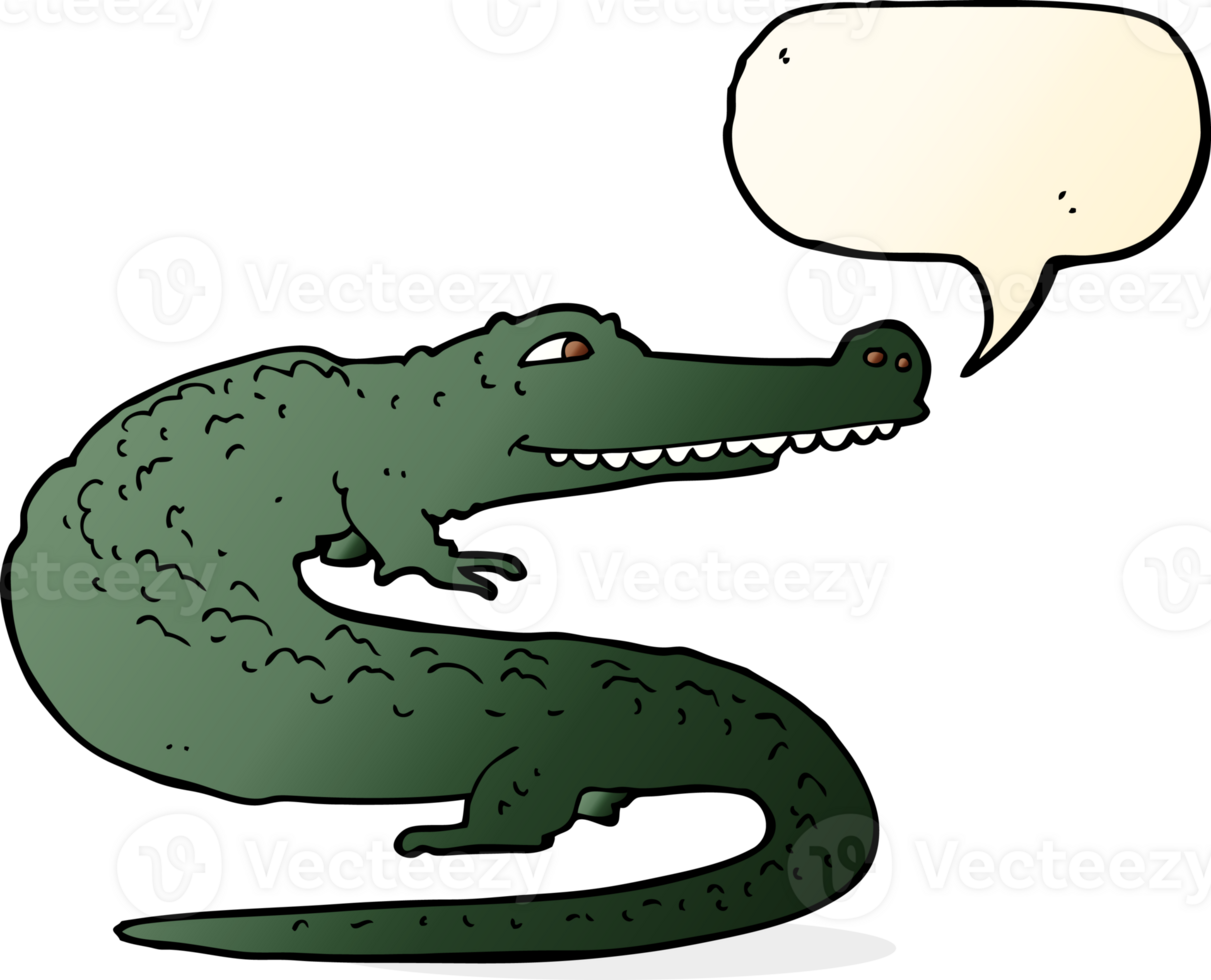 cartoon crocodile with speech bubble png