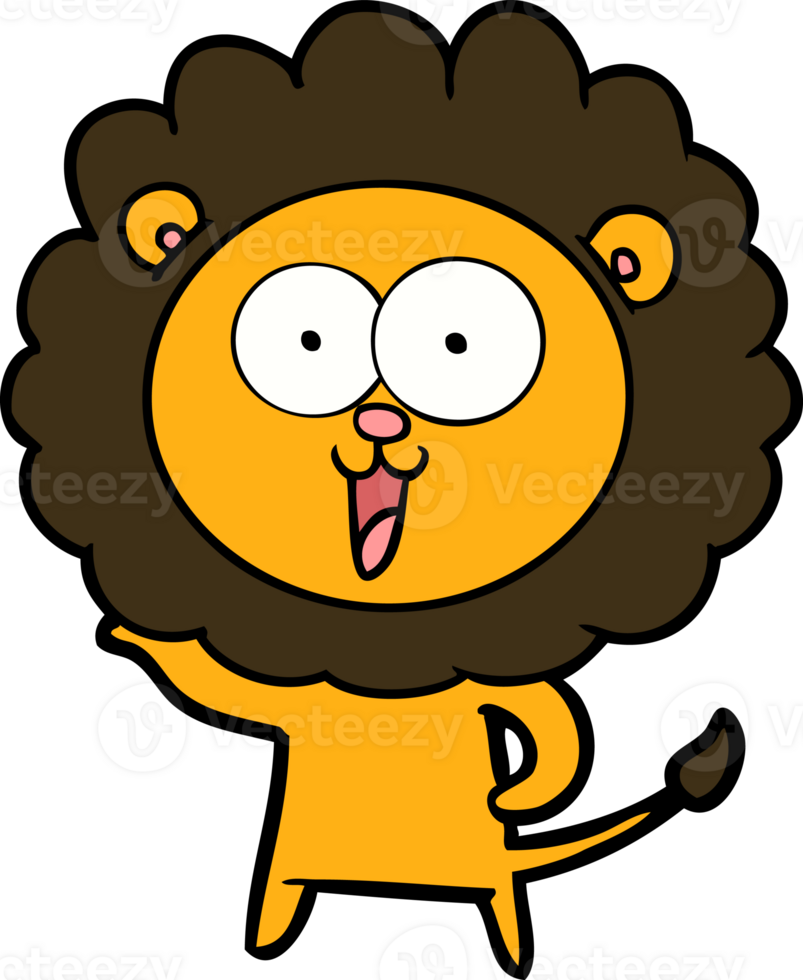 happy cartoon lion png