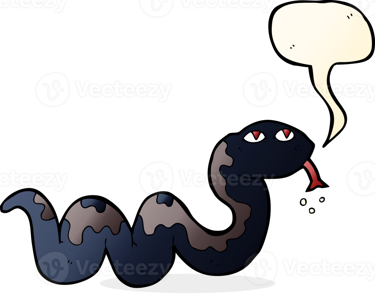 cartoon snake with speech bubble png